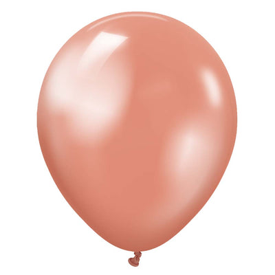 Kalisan 12 inch KALISAN METALLIC ROSE GOLD Latex Balloons 11270041-KL