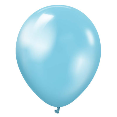 Kalisan 12 inch KALISAN METALLIC PEARL SKY BLUE Latex Balloons 11270061-KL