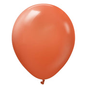 Kalisan 12 inch KALISAN RETRO RUST ORANGE Latex Balloons 11280011-KL