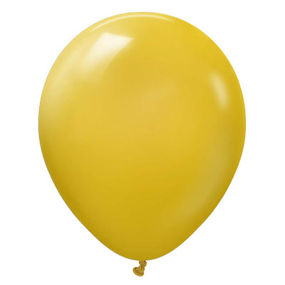 Kalisan 12 inch KALISAN RETRO MUSTARD Latex Balloons 11280021-KL