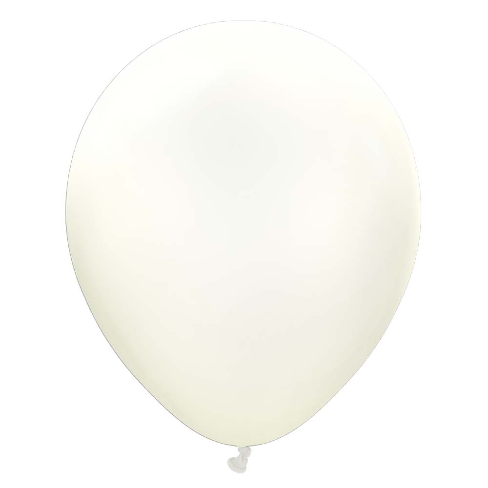 Kalisan 12 inch KALISAN RETRO WHITE Latex Balloons 11280181-KL