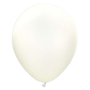 Kalisan 12 inch KALISAN RETRO WHITE Latex Balloons 11280181-KL