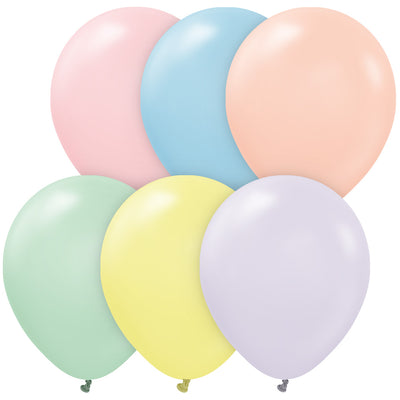 Kalisan 18 inch KALISAN PASTEL MATTE MACARON ASSORTED Latex Balloons 11830000-KL