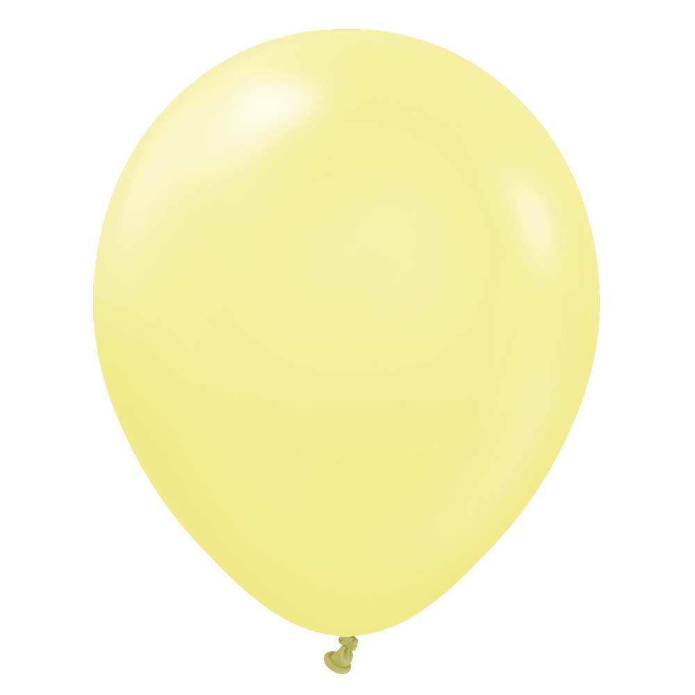 Kalisan 18 inch KALISAN PASTEL MATTE MACARON YELLOW Latex Balloons 11830050-KL