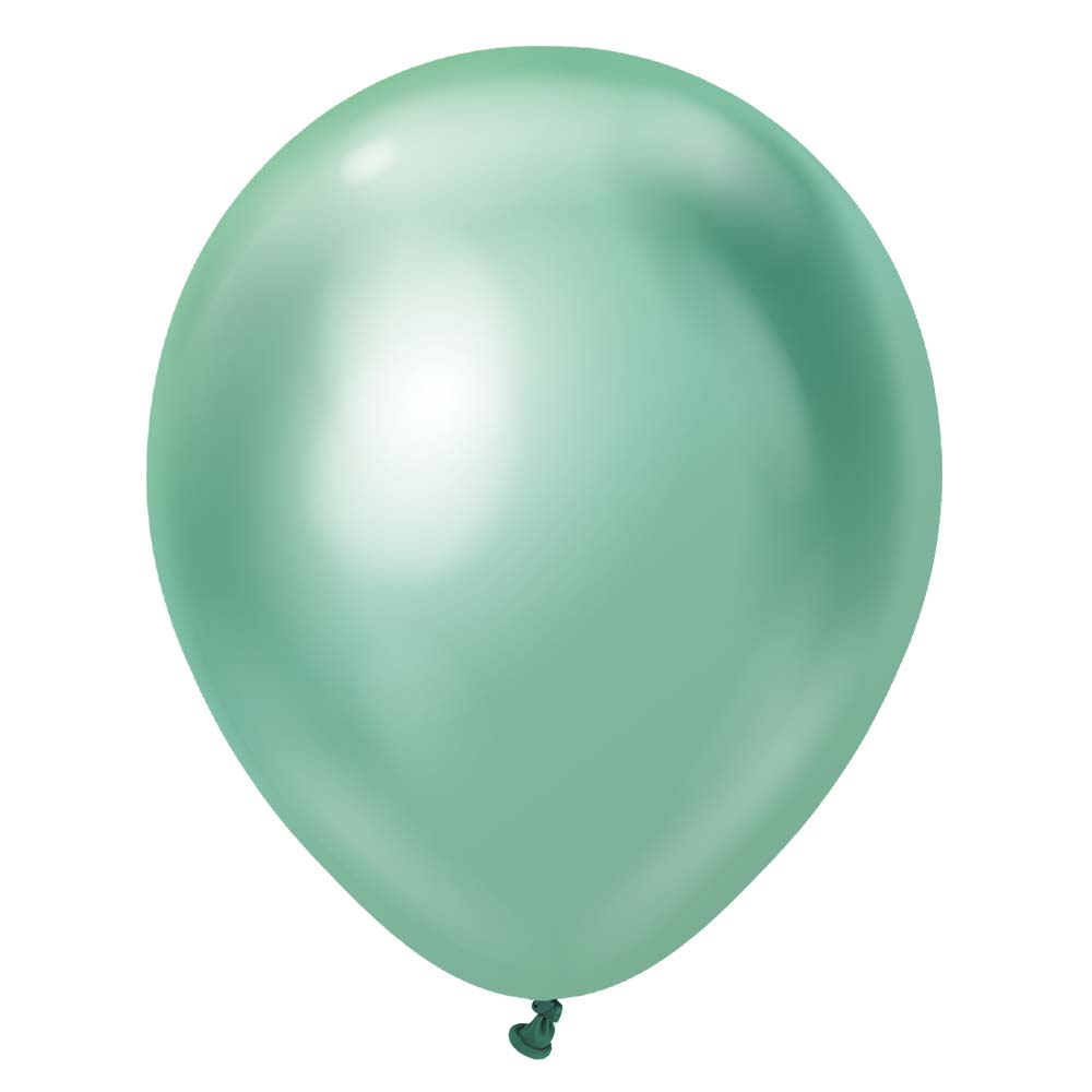 Kalisan 18 inch KALISAN MIRROR GREEN Latex Balloons 11850060-KL
