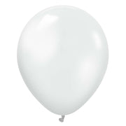 Kalisan 18 inch KALISAN METALLIC PEARL WHITE Latex Balloons 11870010-KL