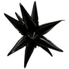 12 inch BLACK MINI STARBURST (AIR - FILL ONLY) - LA Balloons