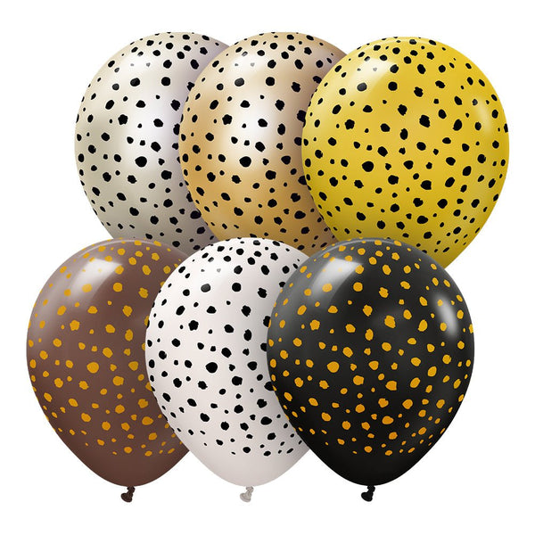 12 inch KALISAN SAFARI CHEETAH - ASSORTMENT (6 PK) - LA Balloons