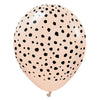 12 inch KALISAN SAFARI CHEETAH - BLUSH W/ BLACK INK - LA Balloons