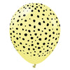 12 inch KALISAN SAFARI CHEETAH - MACARON YELLOW - LA Balloons