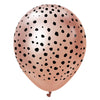 12 inch KALISAN SAFARI CHEETAH - MIRROR ROSE GOLD W/ BLACK INK - LA Balloons