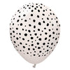 12 inch KALISAN SAFARI CHEETAH - WHITE SAND W/ BLACK INK - LA Balloons