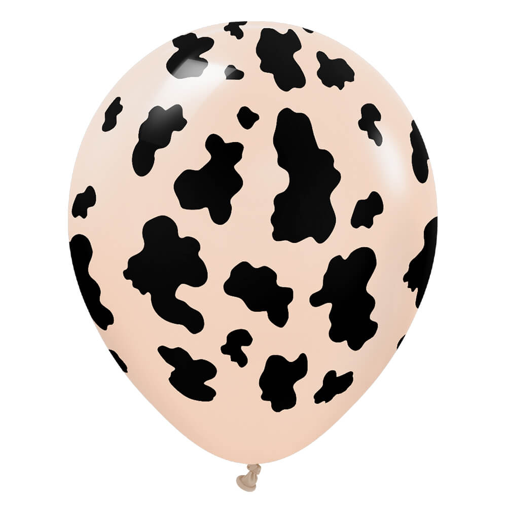 12 inch KALISAN SAFARI COW - BLUSH W/ BLACK INK