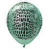 12 inch KALISAN SAFARI CROCODILE - MIRROR GREEN W/ BLACK INK - LA Balloons