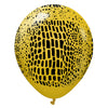 12 inch KALISAN SAFARI CROCODILE - MUSTARD W/ BLACK INK - LA Balloons