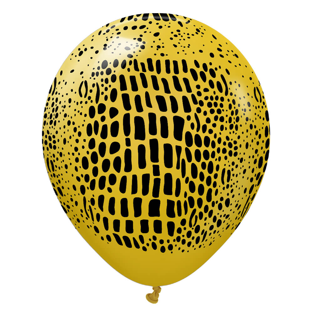 12 inch KALISAN SAFARI CROCODILE - MUSTARD W/ BLACK INK