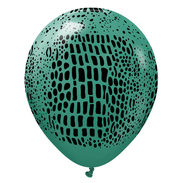 12 inch KALISAN SAFARI CROCODILE - SAGE W/ BLACK INK - LA Balloons
