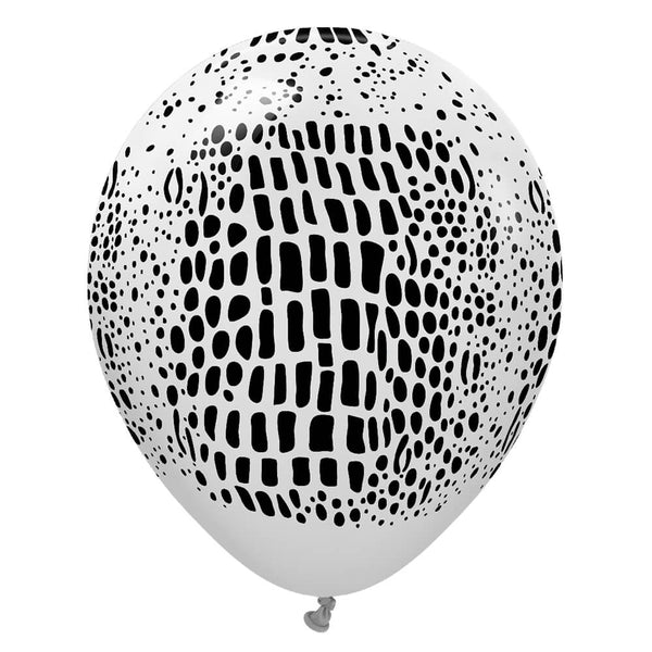 12 inch KALISAN SAFARI CROCODILE - SMOKE W/ BLACK INK - LA Balloons