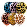12 inch KALISAN SAFARI GIRAFFE - ASSORTMENT (6 PK) - LA Balloons