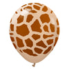 12 inch KALISAN SAFARI GIRAFFE - DESERT SAND W/ CARAMEL INK - LA Balloons