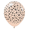 12 inch KALISAN SAFARI LEOPARD - BLUSH W/ BLACK INK - LA Balloons