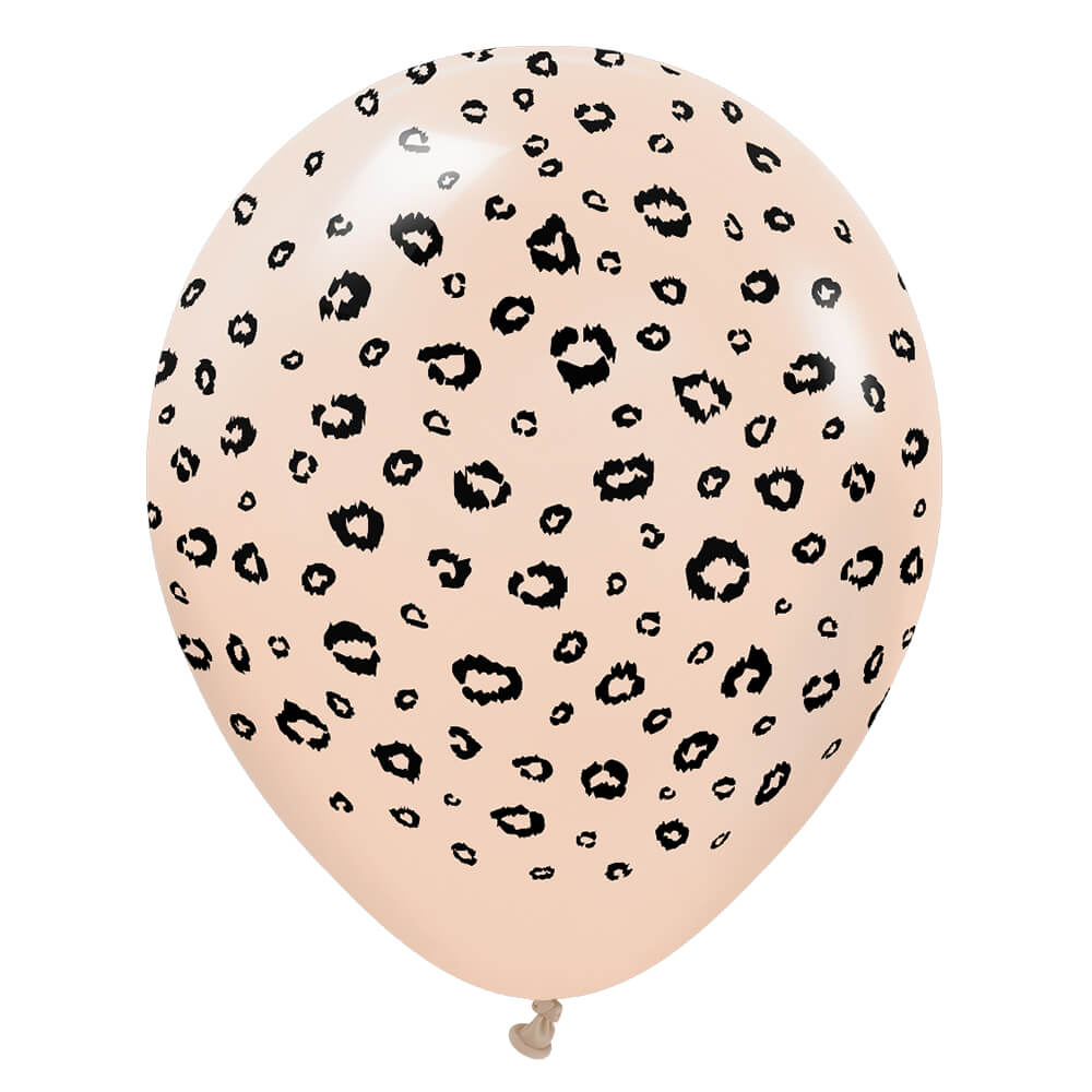 12 inch KALISAN SAFARI LEOPARD - BLUSH W/ BLACK INK