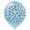 12 inch KALISAN SAFARI LEOPARD - MACARON BLUE W/ BLACK INK - LA Balloons