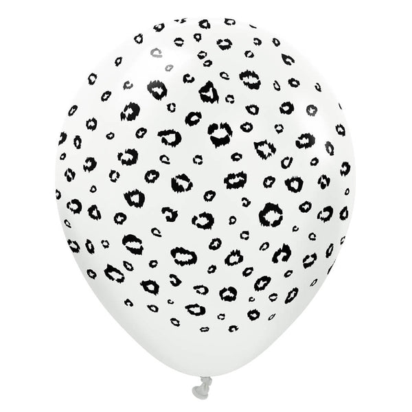 12 inch KALISAN SAFARI LEOPARD - WHITE - LA Balloons