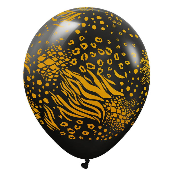 12 inch KALISAN SAFARI MUTANT - BLACK W/ GOLD INK - LA Balloons