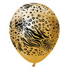 12 inch KALISAN SAFARI MUTANT - MIRROR GOLD W/ BLACK INK - LA Balloons