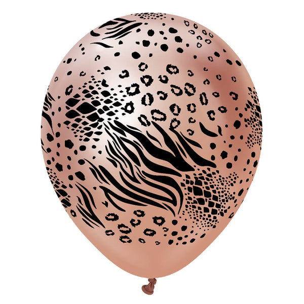 12 inch KALISAN SAFARI MUTANT - MIRROR ROSE GOLD W/ BLACK INK - LA Balloons