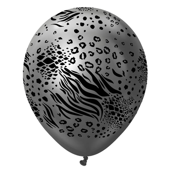 12 inch KALISAN SAFARI MUTANT - MIRROR SPACE GREY W/ BLACK INK - LA Balloons