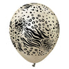 12 inch KALISAN SAFARI MUTANT - MIRROR WHITE GOLD W/ BLACK INK - LA Balloons