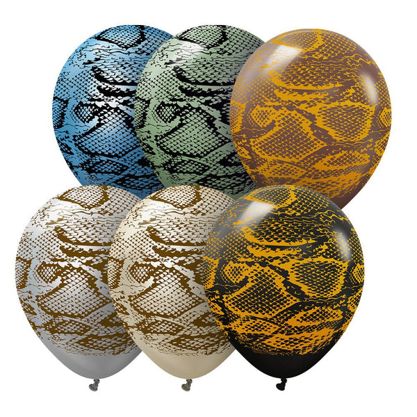 12 inch KALISAN SAFARI SNAKE - ASSORTMENT (6 PK) - LA Balloons