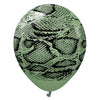 12 inch KALISAN SAFARI SNAKE - EUCALYPTUS W/ BLACK INK - LA Balloons