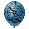 12 inch KALISAN SAFARI SNAKE - MIRROR BLUE W/ BLACK INK - LA Balloons