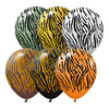 12 inch KALISAN SAFARI TIGER - ASSORTMENT (6 PK) - LA Balloons