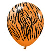 12 inch KALISAN SAFARI TIGER - ORANGE W/ BLACK INK - LA Balloons
