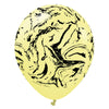 12 inch KALISAN SPACE NEBULA - MACARON YELLOW W/ BLACK INK - LA Balloons