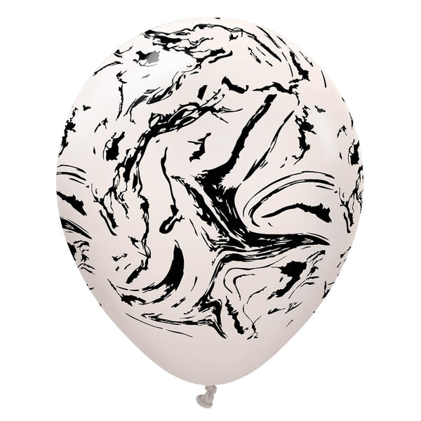 12 inch KALISAN SPACE NEBULA - WHITE SAND W/ BLACK INK - LA Balloons