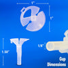 12 inch MICRO BALLOON CUPS & STICKS - LA Balloons