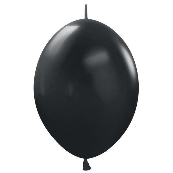 12 inch SEMPERTEX LINK - O - LOON - DELUXE BLACK - LA Balloons