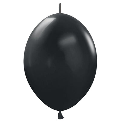 12 inch SEMPERTEX LINK - O - LOON - DELUXE BLACK - LA Balloons