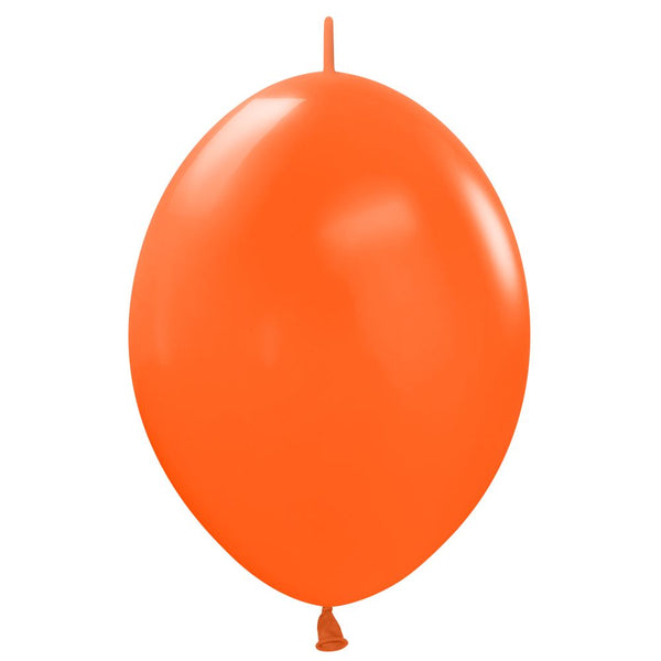 12 inch SEMPERTEX LINK - O - LOON FASHION ORANGE - LA Balloons