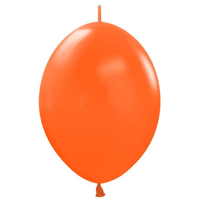 12 inch SEMPERTEX LINK - O - LOON FASHION ORANGE - LA Balloons