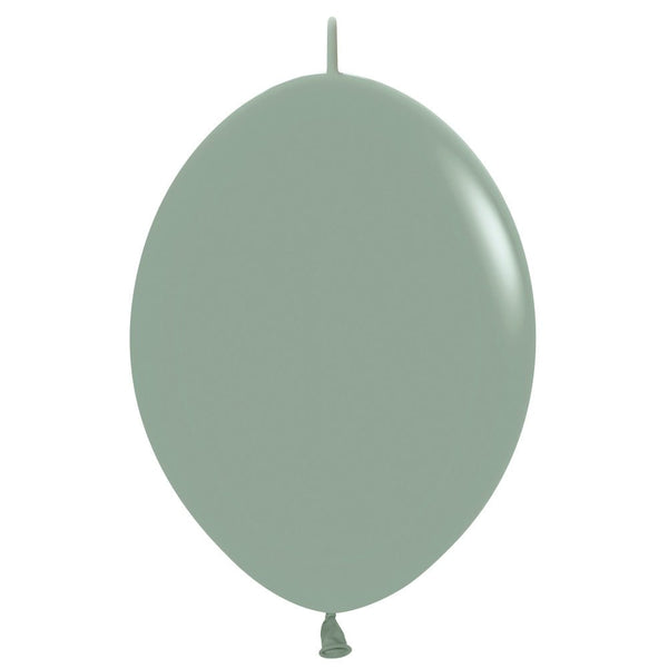 12 inch SEMPERTEX LINK - O - LOON - PASTEL DUSK LAUREL GREEN - LA Balloons