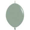 12 inch SEMPERTEX LINK - O - LOON - PASTEL DUSK LAUREL GREEN - LA Balloons