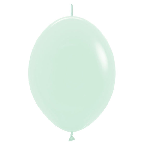 12 inch SEMPERTEX LINK - O - LOON PASTEL MATTE GREEN - LA Balloons