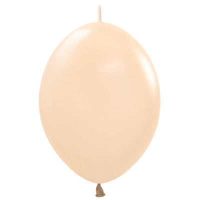 12 inch SEMPERTEX LINK - O - LOON PASTEL MATTE MALIBU PEACH - LA Balloons