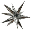 12 inch SILVER MINI STARBURST (AIR - FILL ONLY) - LA Balloons